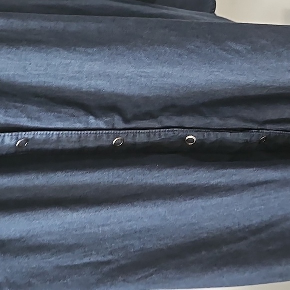 Cato Dark Chambray Snap Front Long Sleeve Blouse NWOT - Picture 7 of 14